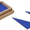 GAM 12 blaue Dreiecke in Holzkiste, ab 5 Jahre