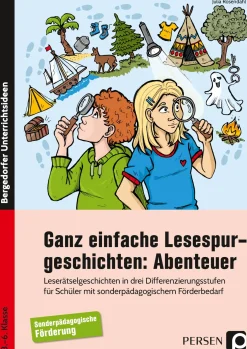 Ganz einfache Lesespurgeschichten: Abenteuer, 3. bis 6. Klasse