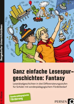 Ganz einfache Lesespurgeschichten: Fantasy, Buch, Klasse 3-6