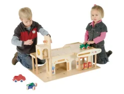 Garage aus Holz groß, ab 3 Jahre