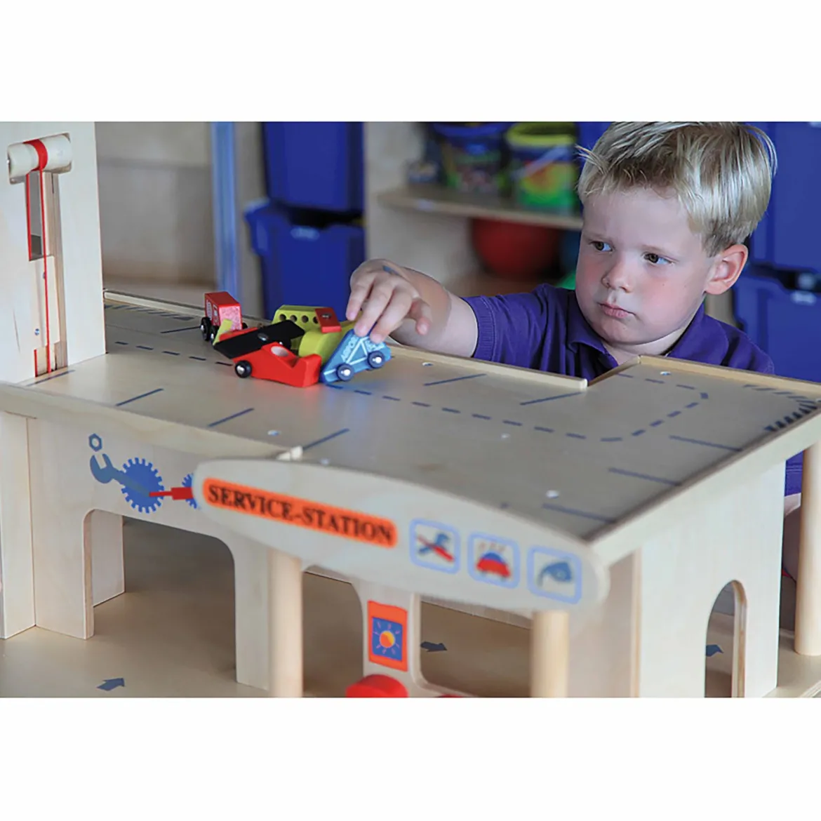 Garage aus Holz groß, ab 3 Jahre