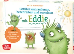 Gefühle wahrnehmen, beschreiben und zuordnen mit Eddie, Kartensatz, ab 5 Jahre