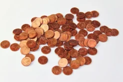 Geld Euro-Münzen Spielgeld 1 Cent