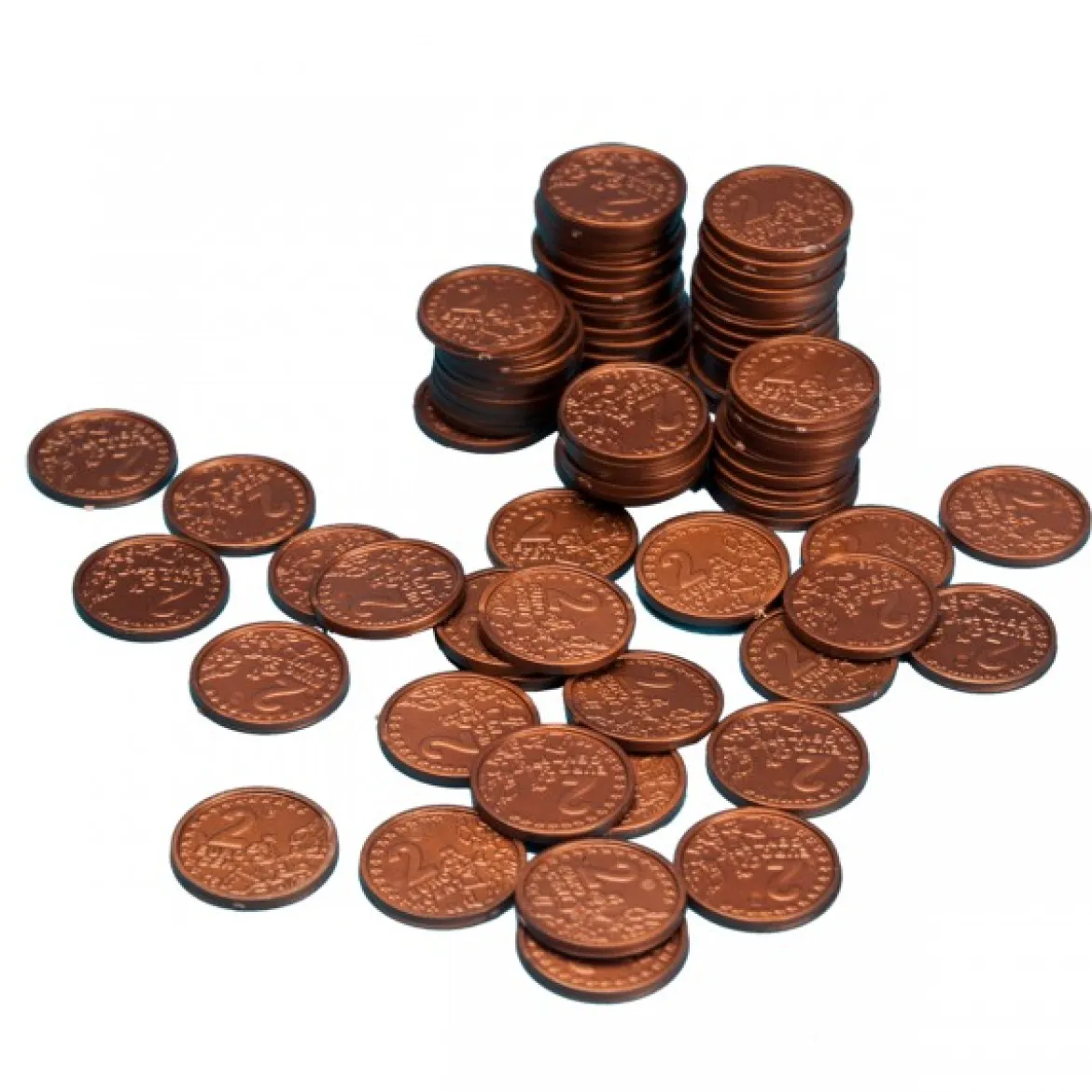 Geld Euro-Münzen Spielgeld 2 Cent
