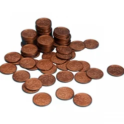 Geld Euro-Münzen Spielgeld 5 Cent