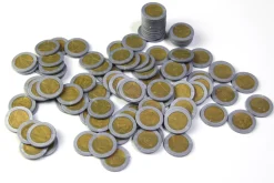 Geld Euro-Münzen Spielgeld 2 Euro