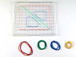 Geobrett transparent Quadrat 23x23 cm, aus RE-Plastic°