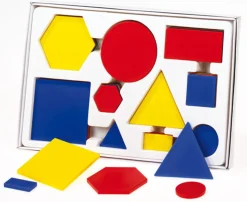 Geometrische Formen, Satz mit 60 Teilen, ab 6 Jahre