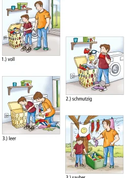 Geschichten zu den Adjektiven -Bilderbox, 4-9 Jahre