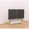 Gestell-Klappschiebetafel, anthrazit, 150x100cm, freistehend und GS-geprüft