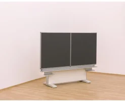 Gestell-Klappschiebetafel, anthrazit, 150x100cm, freistehend und GS-geprüft