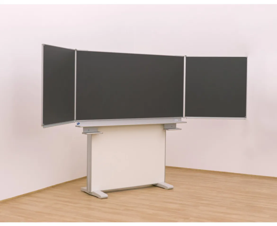 Gestell-Klappschiebetafel, anthrazit, 150x100cm, freistehend und GS-geprüft