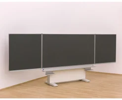 Gestell-Klappschiebetafel, anthrazit, 150x100cm, freistehend und GS-geprüft