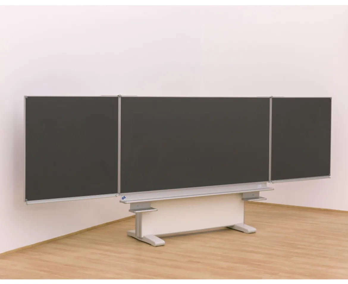 Gestell-Klappschiebetafel, anthrazit, 150x100cm, freistehend und GS-geprüft