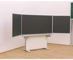 Gestell-Klappschiebetafel, anthrazit, 150x100cm, freistehend und GS-geprüft