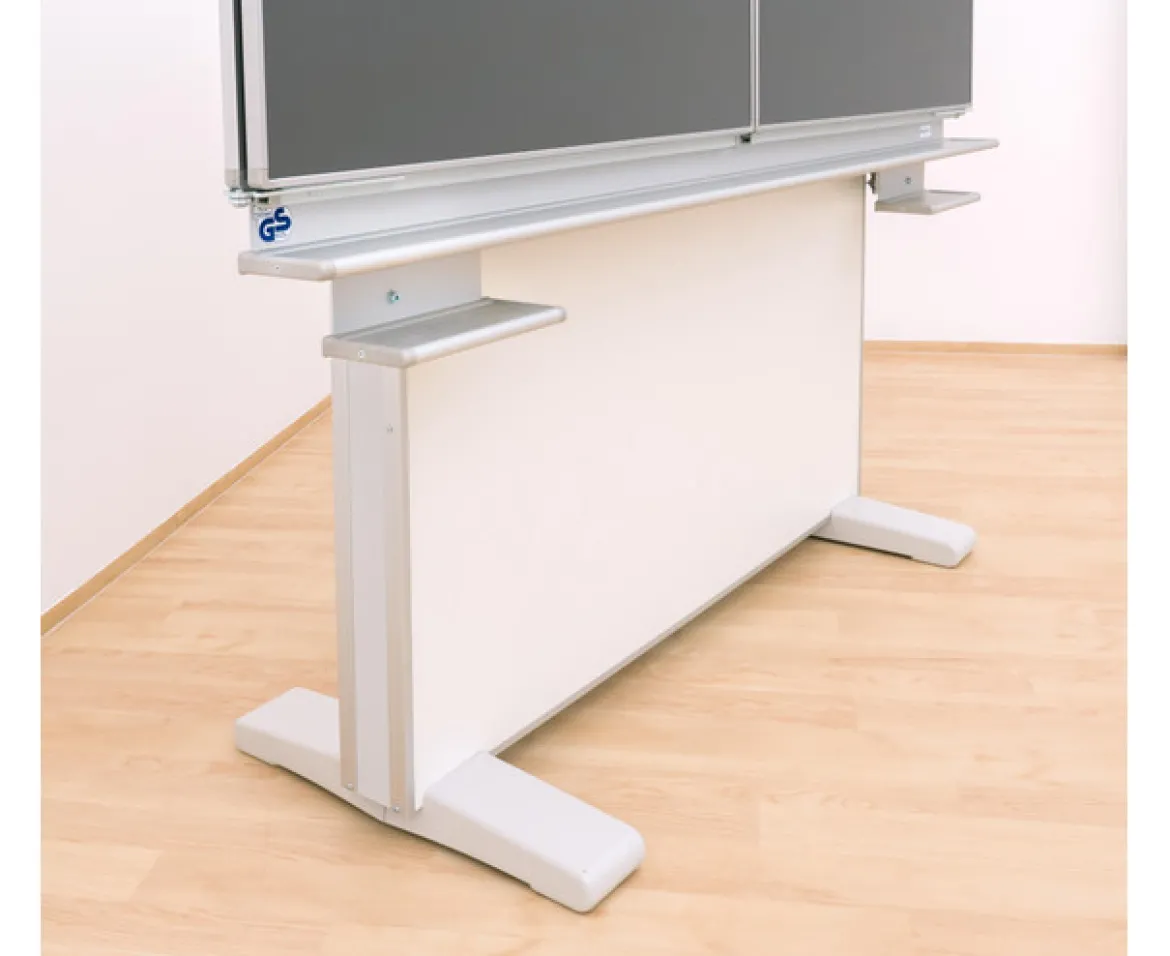 Gestell-Klappschiebetafel, anthrazit, 150x100cm, freistehend und GS-geprüft
