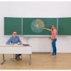 Gestell-Klappschiebetafel, feststehend (grün, 200x100cm)