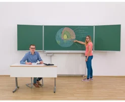 Gestell-Klappschiebetafel, feststehend (grün, 200x100cm)