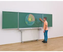 Gestell-Klappschiebetafel, feststehend (grün, 200x100cm)