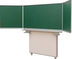 Gestell-Klappschiebetafel, feststehend, 200x100cm blau