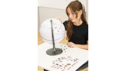 Globus zum Beschriften und Bemalen, mit Aufklebern und Stiften, 5-12 Jahre