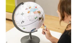 Globus zum Beschriften und Bemalen, mit Aufklebern und Stiften, 5-12 Jahre
