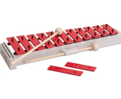 Glockenspiel sopran rot, 3-12 Jahre