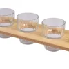 Gläsertablett aus Holz