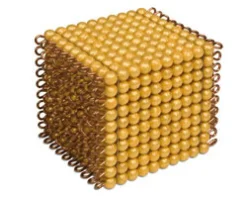Goldkubus 10x10x10 goldene Perlen, lose Perlen Kunststoff