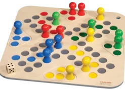 Go 4, Spielbrett mit Spielfiguren + Würfel, ab 3 Jahren (auch für Senioren)