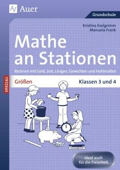 Größen an Stationen, Buch, 3.-4. Klasse
