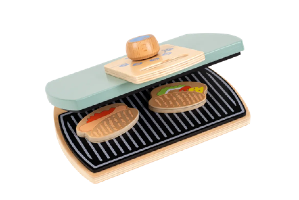 Grillstation aus Holz, 24x17 cm