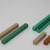 50 grüne Zehnerstäbe aus RE-Plastic° im Polybeutel