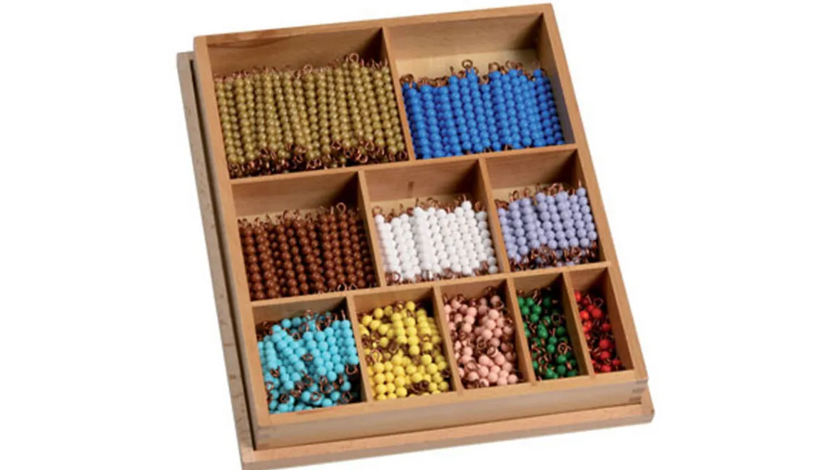 Großer Satz Perlenstäbchen aus Kunststoff zur Multiplikation