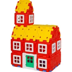 Große Steckbausteine, Giant Polydron, Haus-Set, 72 Teile, aus Recyclingkunststoff, für Kinder