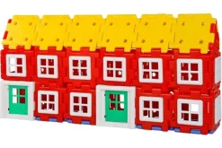 Große Steckbausteine, Giant Polydron, Haus-Set, 72 Teile, aus Recyclingkunststoff, für Kinder