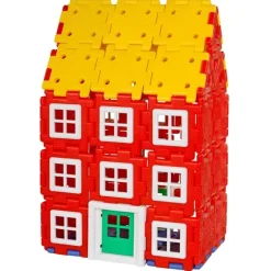 Große Steckbausteine, Giant Polydron, Haus-Set, 72 Teile, aus Recyclingkunststoff, für Kinder