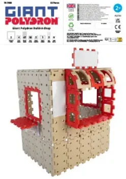 Große Steckbausteine, Giant Polydron, Kaufladen-Set, 83 Teile, aus Recyclingkunststoff, für Kinder