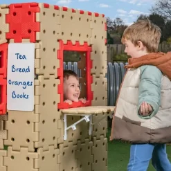 Große Steckbausteine, Giant Polydron, Kaufladen-Set, 83 Teile, aus Recyclingkunststoff, für Kinder