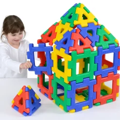 Große Steckbausteine, Giant Polydron, Kleines Set, 40 Teile, aus Recyclingkunststoff, für Kinder