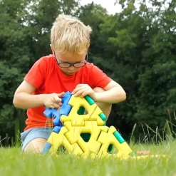 Große Steckbausteine, Giant Polydron, Kleines Set, 40 Teile, aus Recyclingkunststoff, für Kinder