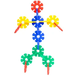 Große Steckblumen, Giant Polydron Octoplay, Großes Klassenset, 84 Teile, aus Recyclingkunststoff, für Kinder