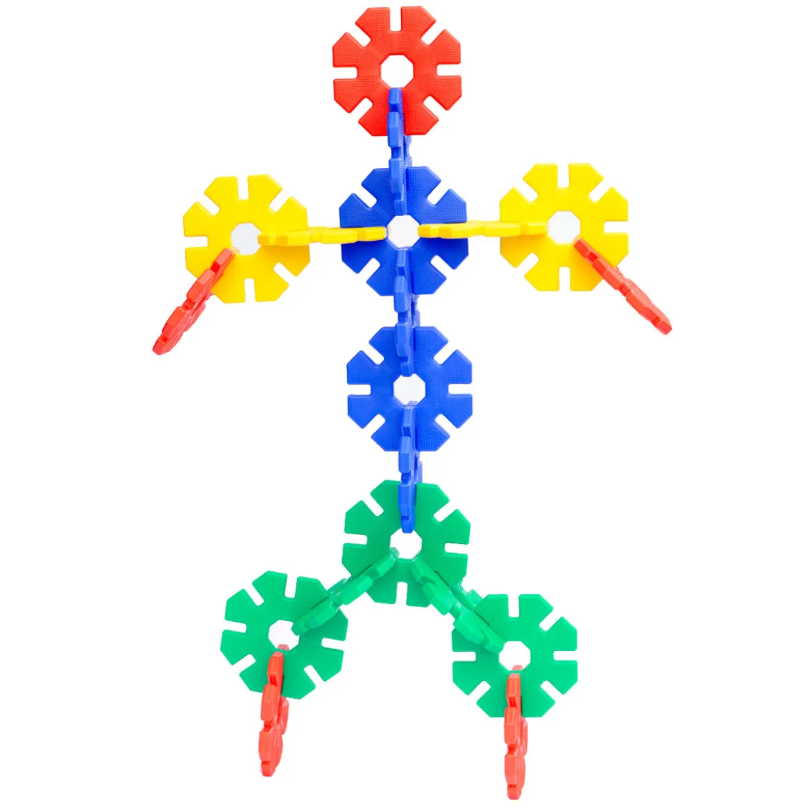 Große Steckblumen, Giant Polydron Octoplay, Großes Klassenset, 84 Teile, aus Recyclingkunststoff, für Kinder