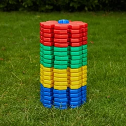 Große Steckblumen, Giant Polydron Octoplay, Großes Klassenset, 84 Teile, aus Recyclingkunststoff, für Kinder