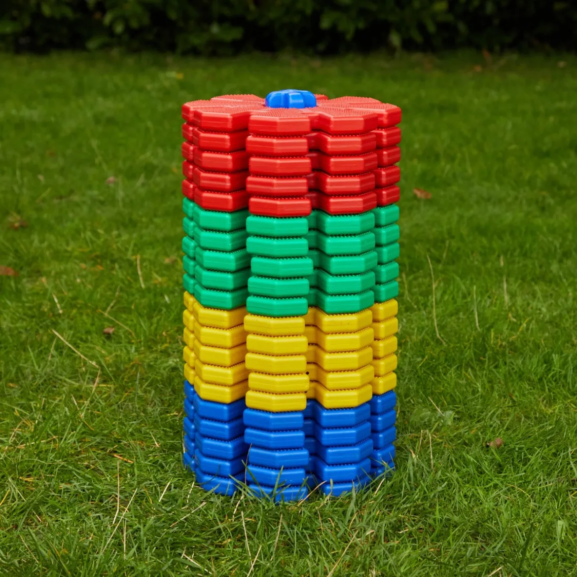 Große Steckblumen, Giant Polydron Octoplay, Großes Klassenset, 84 Teile, aus Recyclingkunststoff, für Kinder