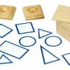 Grundflächenkärtchen aus Holz 12 Stück
