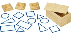 Grundflächenkärtchen aus Holz 12 Stück