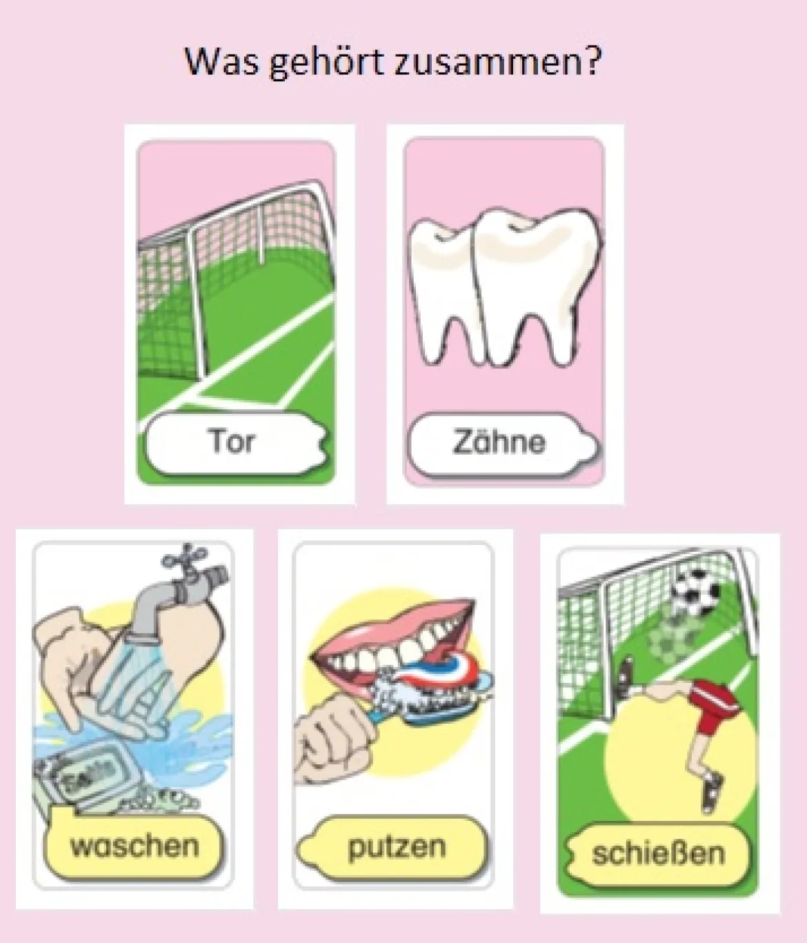 Grundwortschatz DaZ - Das gehört zusammen!, Kartenspiel, ab 7 Jahre