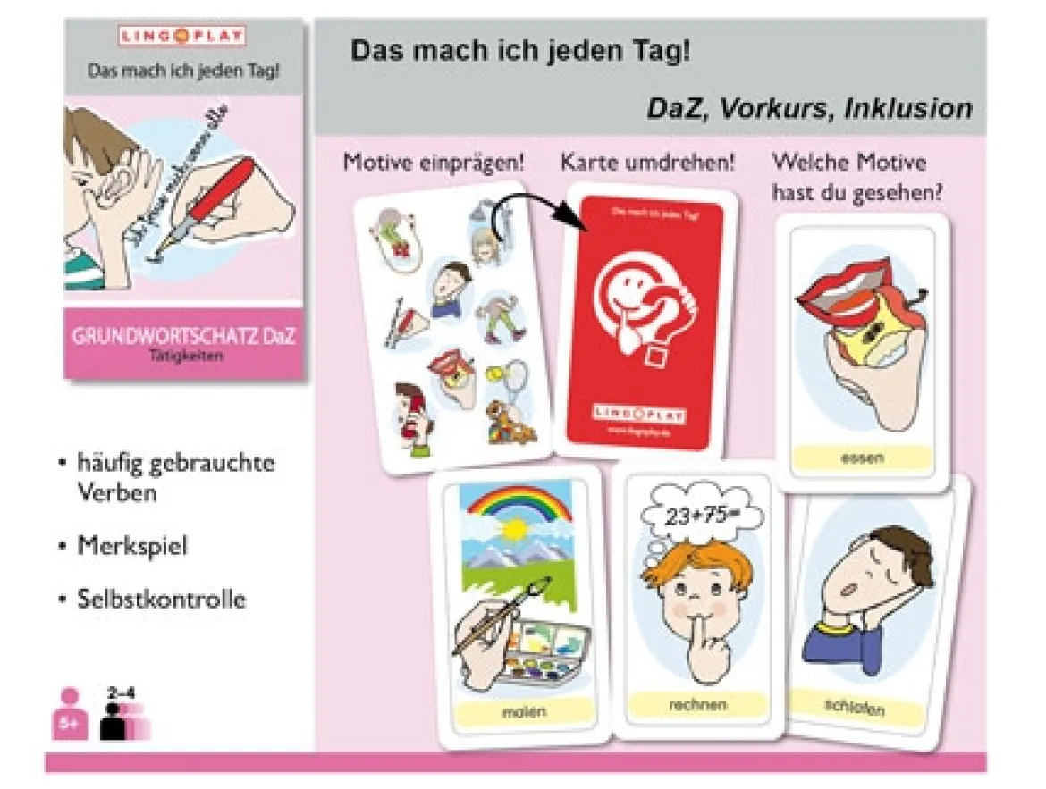 Grundwortschatz DaZ - Das mach ich jeden Tag!, Merkspiel, ab 5 Jahre