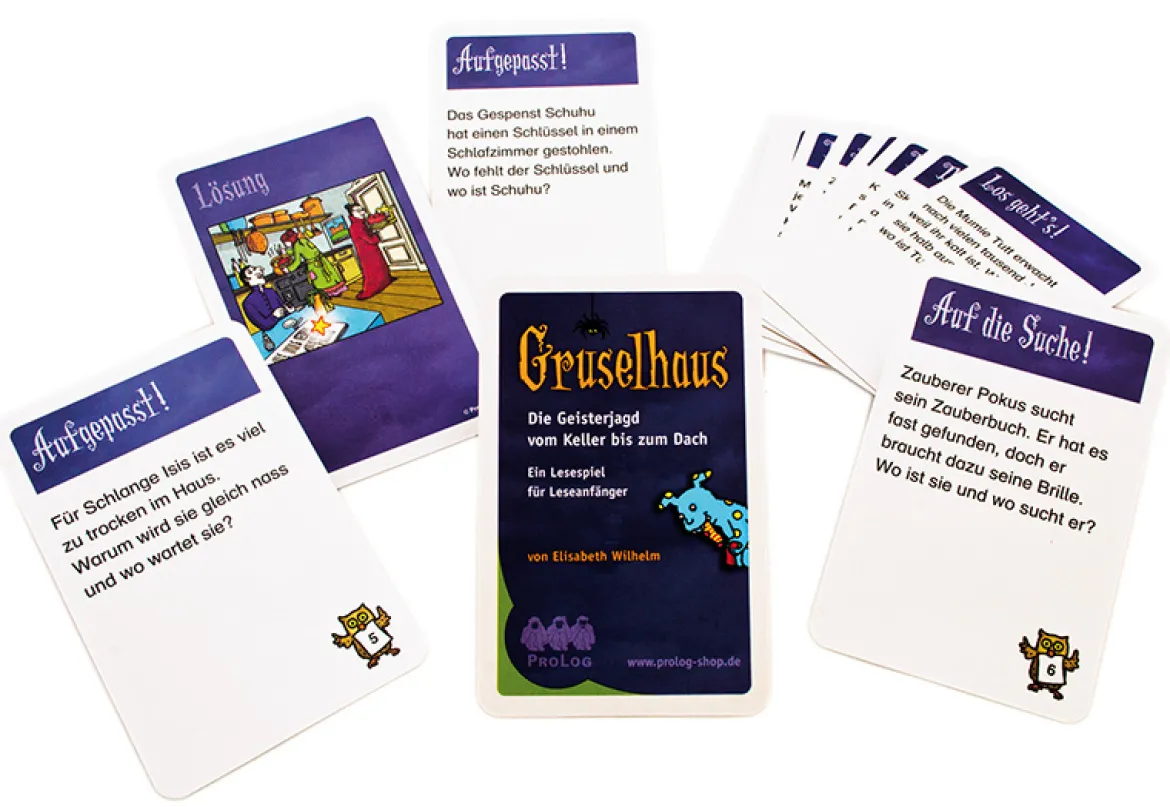 Gruselhaus, Lesespiel, ab 6 Jahre